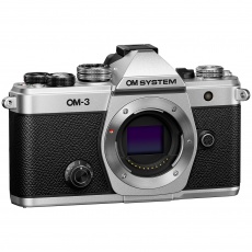 OM SYSTEM OM-3 body, Silver OM SYSTEM OM-3 body, Silver