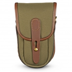 Billingham TEN-16 Camera Pouch, Sage FibreNyte-Chocolate Leather trim
