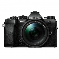 OM SYSTEM OM-5 Mark II Mirrorless camera with 14-150mm II lens, Black