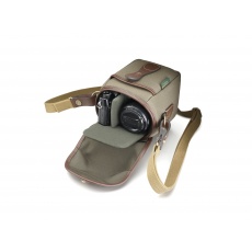 Billingham 72 Camera Shoulder Bag, Sage Fibrenyte-Chocolate Trim