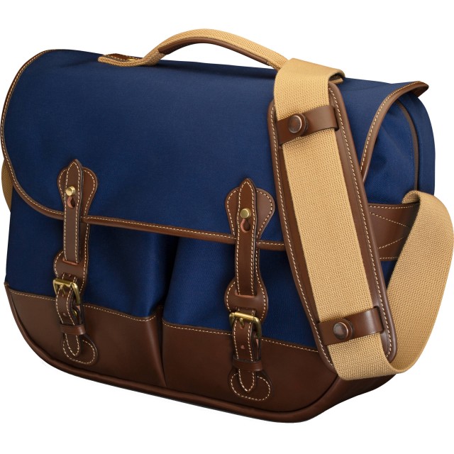 Billingham Billingham Eventer MkII Camera Shoulder Bag, Navy Canvas-Chocolate Trim