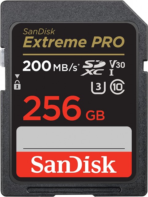 Sandisk SanDisk 256GB SDXC Extreme Pro R200/W140MB/s V30