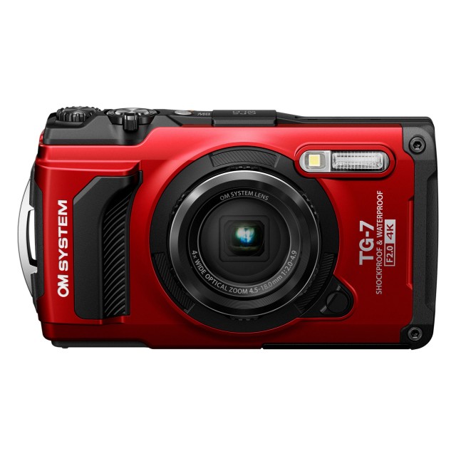 OM System OM SYSTEM Tough TG-7 Digital Camera, Red