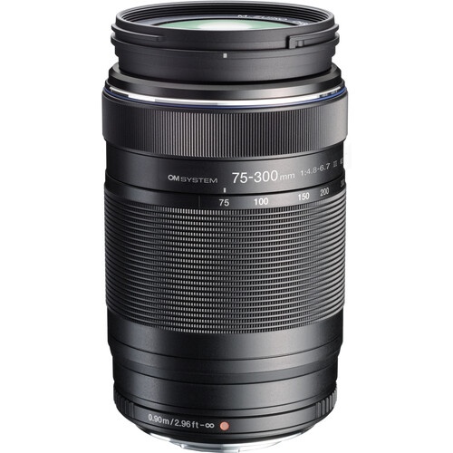 OM System OM SYSTEM M.Zuiko Digital ED 75-300mm F4.8-6.7 II, black