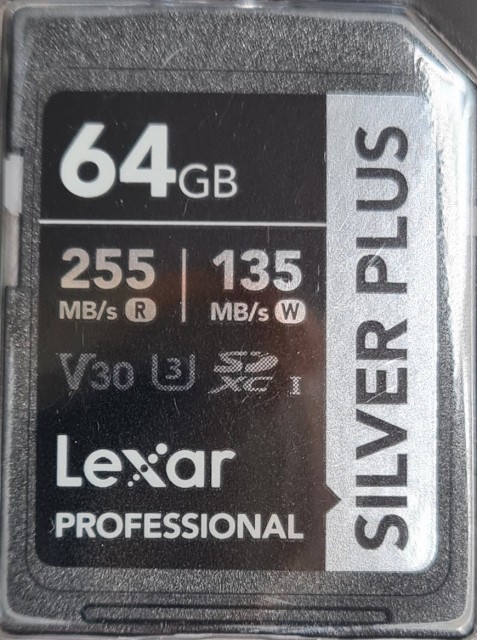 Lexar Lexar 64GB SDXC Silver Plus R255/W135MB/s V30