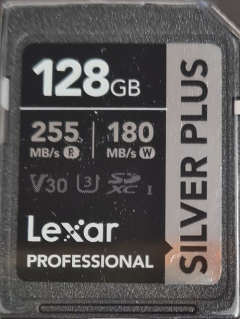 Lexar Lexar 128GB SDXC Silver Plus R255/W180MB/s V30