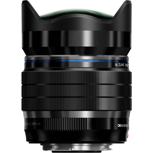 OM System OM SYSTEM M.ZUIKO DIGITAL ED 8mm f1.8 Pro lens, black