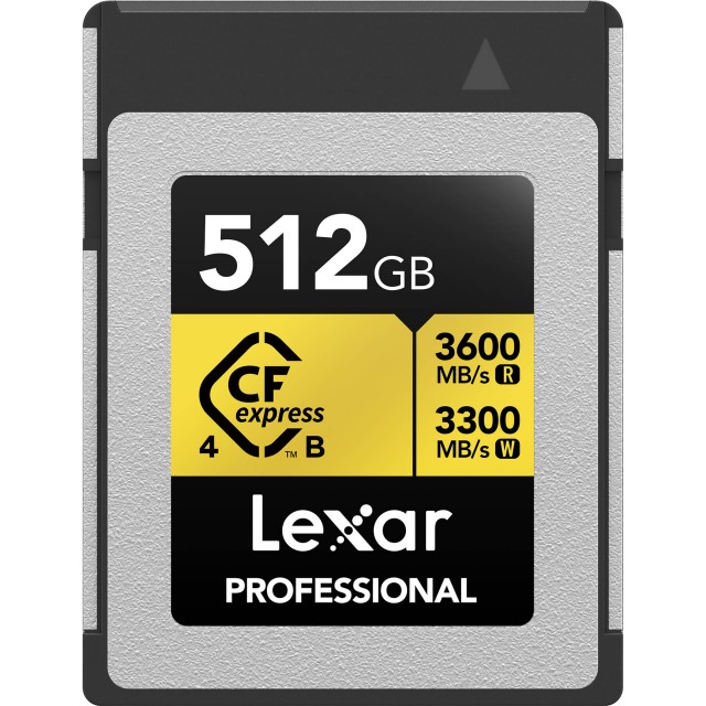 Lexar Lexar 512GB CFexpress 4.0 Type B GOLD, R3600/W3300MB/s