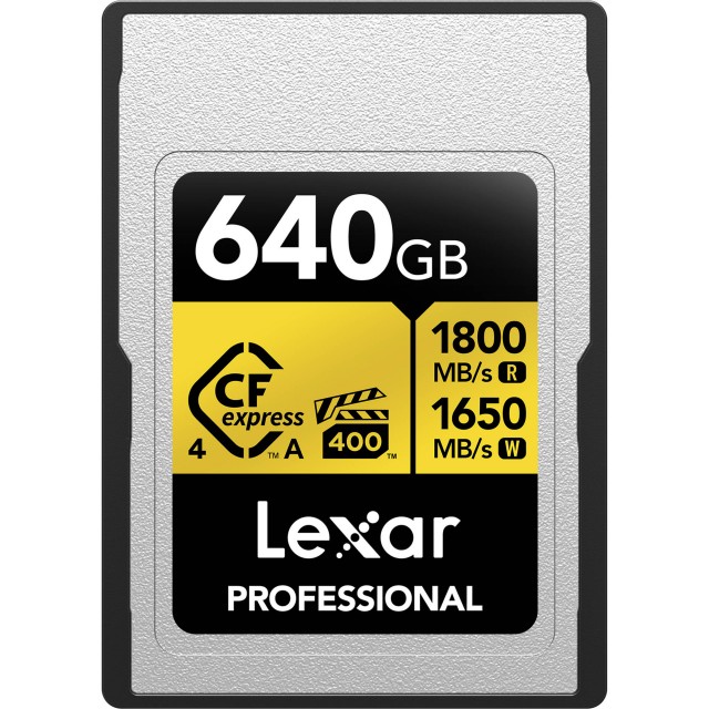 Lexar Lexar 640GB CFexpress 4.0 Type A Gold, R1800/W1650MB/s, VPG400