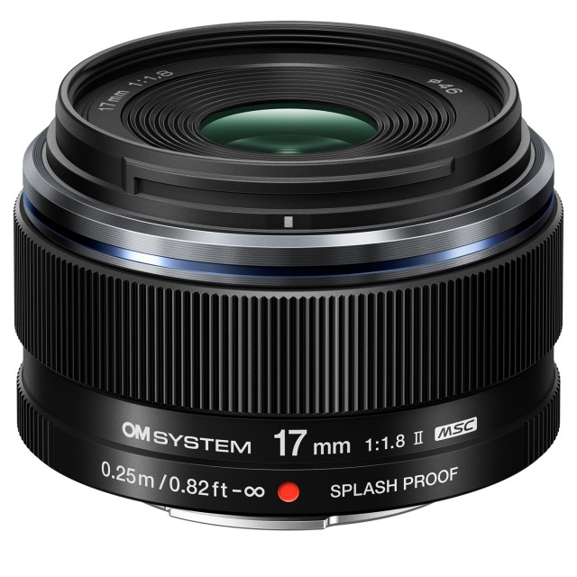 OM System OM SYSTEM M.Zuiko Digital ED 17mm F1.8 II lens, black