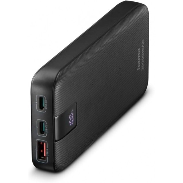 Hama Hama PD 20 20000mAh Fast-Charge Powerbank with Capacity Indicator