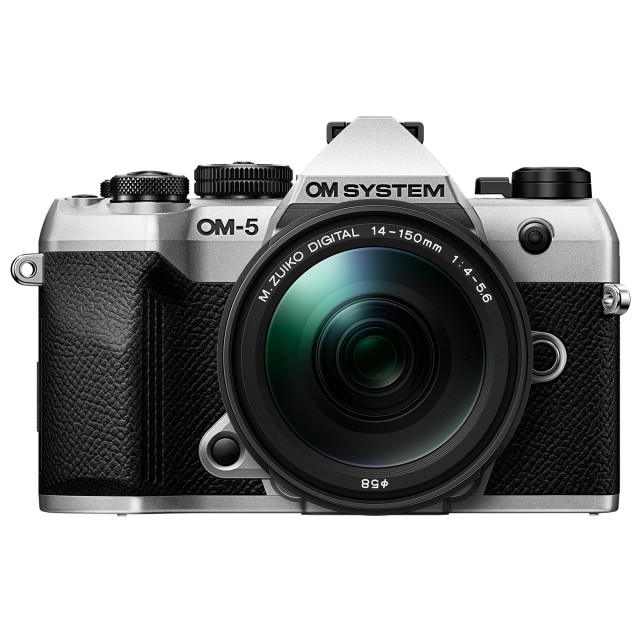OM System OM SYSTEM OM-5 Mark II Mirrorless camera with 14-150mm II lens, Silver