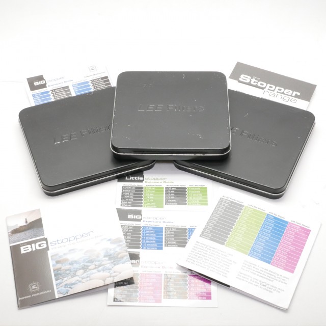 Sundry Used Lee Filters Big Stopper, Little Stopper, Super Stopper Set