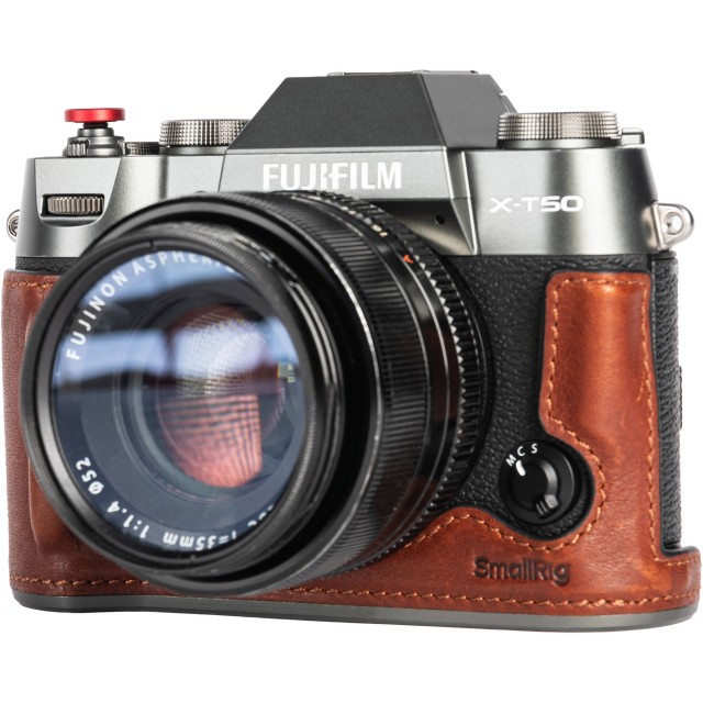 Smallrig Smallrig 4710 Leather Half Case Kit for Fujifilm X-T50, Brown