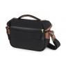 Billingham Hadley Small Pro, Black Canvas-Tan Trim
