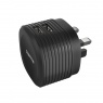 Hama Dual Charger, 2x USB, 2.4A with UK plug, black