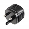 Hama Dual Charger, 2x USB, 2.4A with UK plug, black