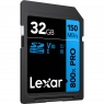 Lexar 32GB SDHC Blue R150/W104MB/s V10