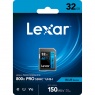 Lexar Lexar 32GB SDHC Blue R150/W104MB/s V10