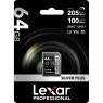 Lexar Lexar 64GB SDXC Silver Plus R255/W135MB/s V30