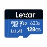 Lexar 128GB microSD Blue R100/W45MB/s V30