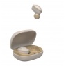 Hama Freedom Buddy Bluetooth Earbuds with Mic, Touch Control, Voice Control, Charging Case, Beige