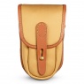 Billingham TEN-16 Camera Pouch, Khaki Canvas-Tan leather trim