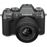 Fujifilm Fujifilm X-T50 Mirrorless Camera, Charcoal Silver with XC 15-45 lens
