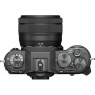 Fujifilm Fujifilm X-T50 Mirrorless Camera, Charcoal Silver with XC 15-45 lens