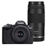 Canon EOS R50 Mirrorless Camera with 18-45 and 75-300mm lenses